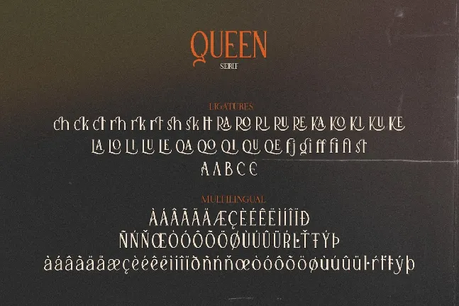 Queen Serif font