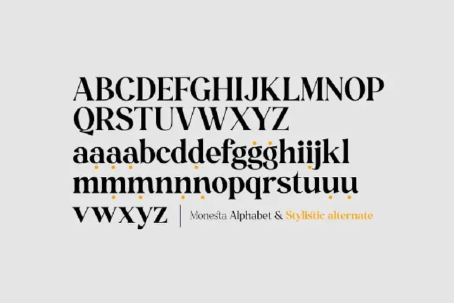 Monesta font