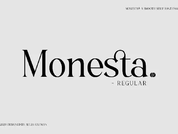 Monesta font