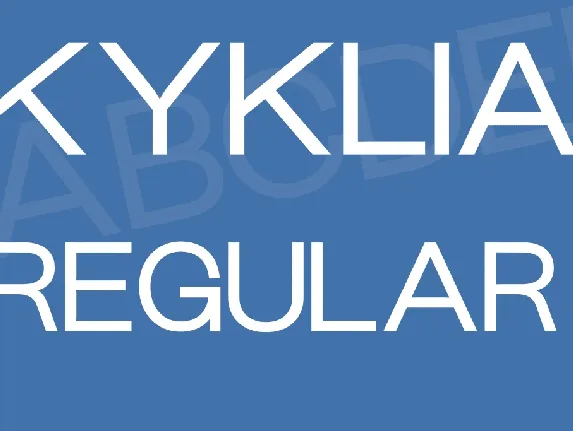 Kyklia font