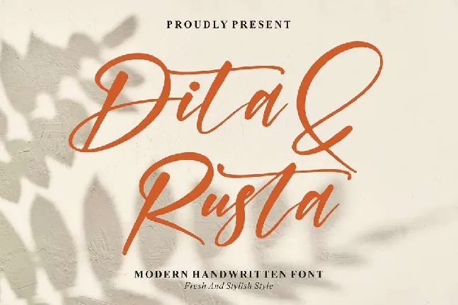 Dita & Rusta font