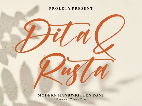 Dita & Rusta font