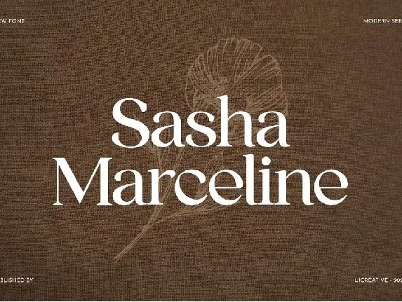 Sasha Marceline font