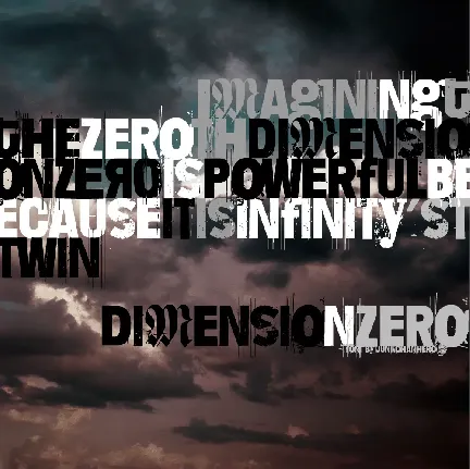 Dimension Zero font