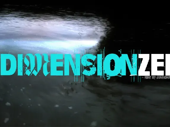 Dimension Zero font