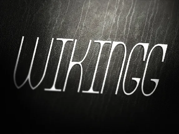 Wikingg font