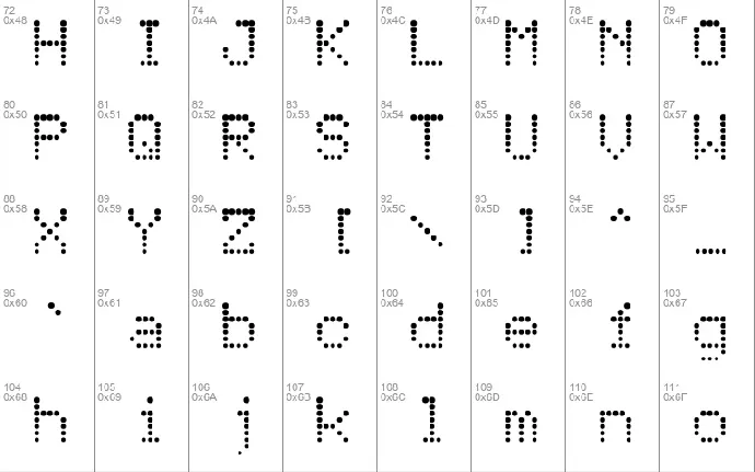 Atomic Clock Radio font