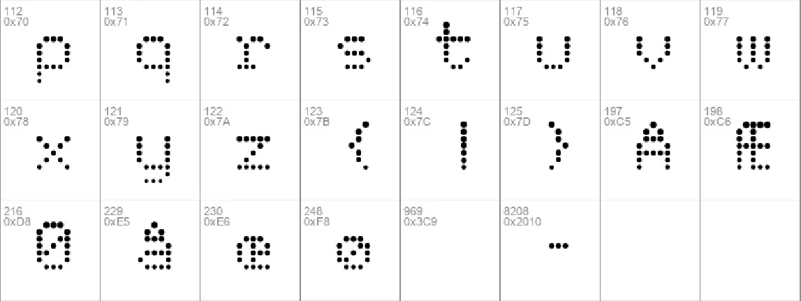 Atomic Clock Radio font