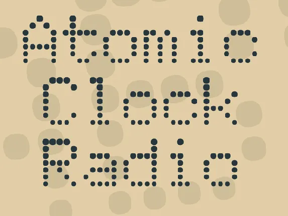 Atomic Clock Radio font