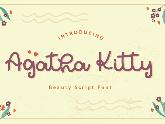 Agatha Kitty font