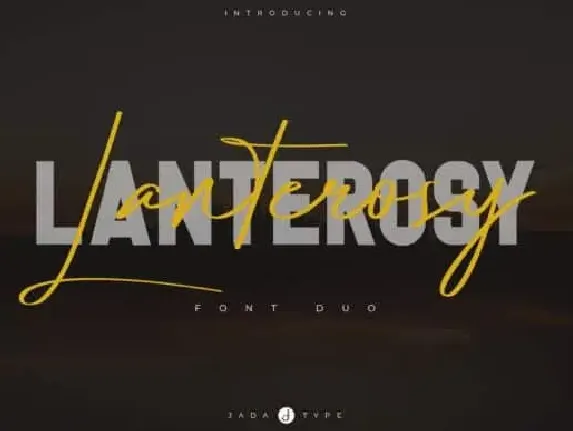 Lanterosy Duo font