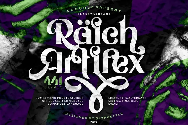 Raich Artifex font