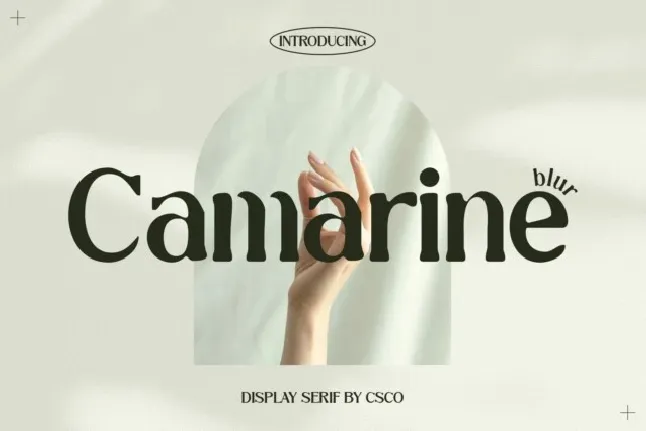 Camarine Blur font