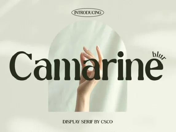 Camarine Blur font