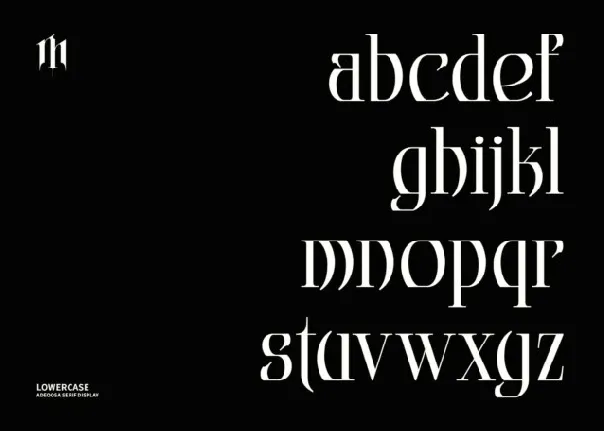 Adeoosa font