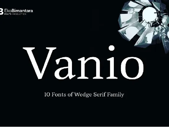 Vanio font