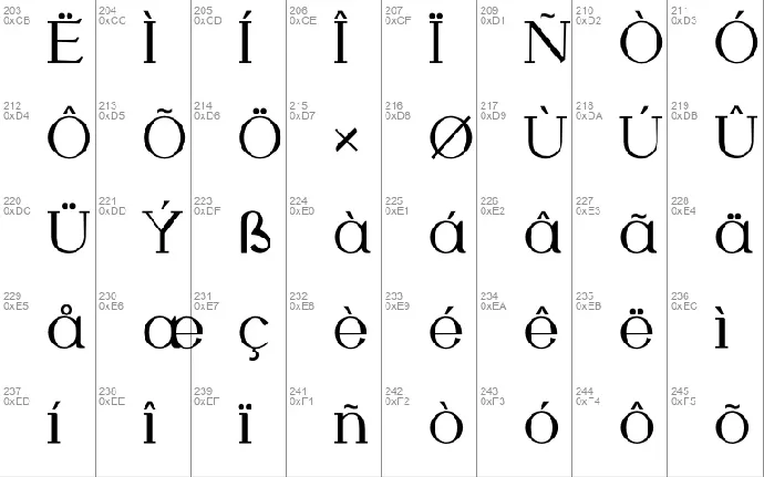 Royal Agustine font