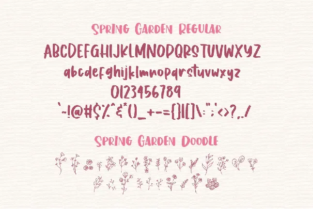 Spring Garden font