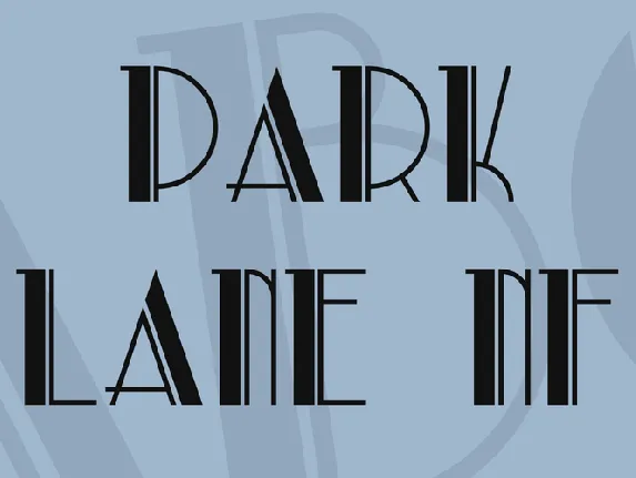 Park Lane NF font