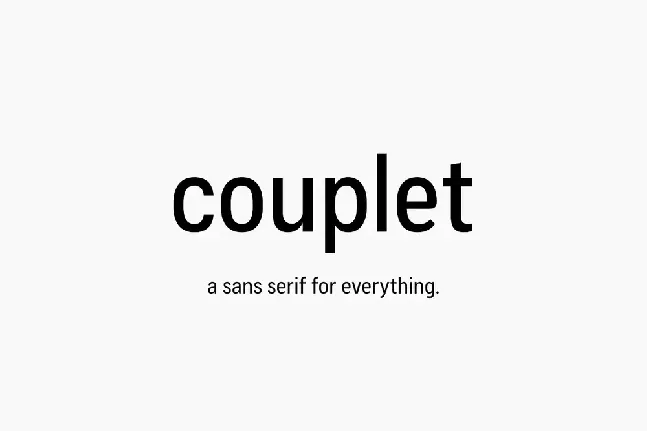 Couplet CF Family font