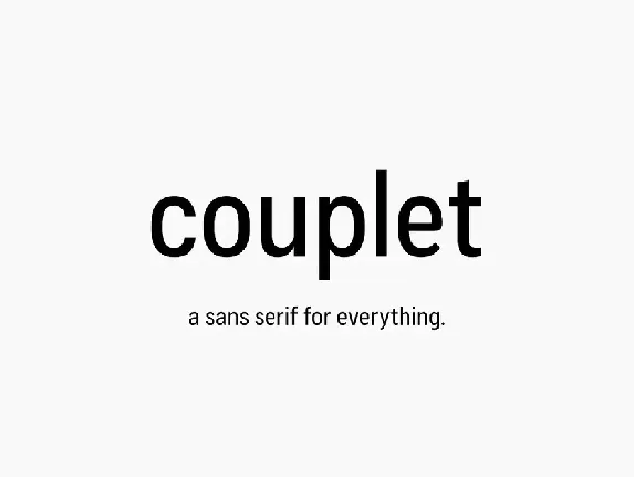 Couplet CF Family font