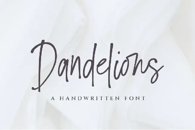 Dandelions font