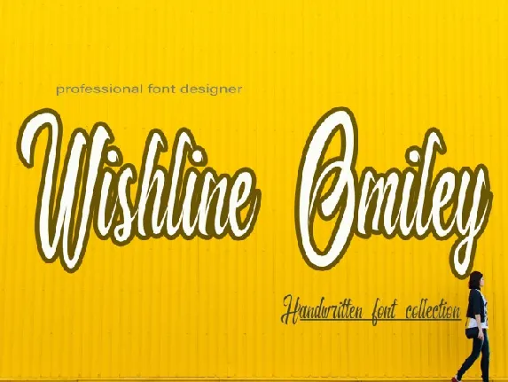 Wishline Omiley font