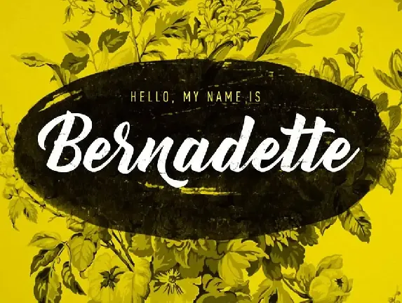 Bernadette Script font