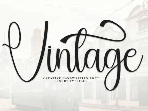 Vintage Calligraphy font