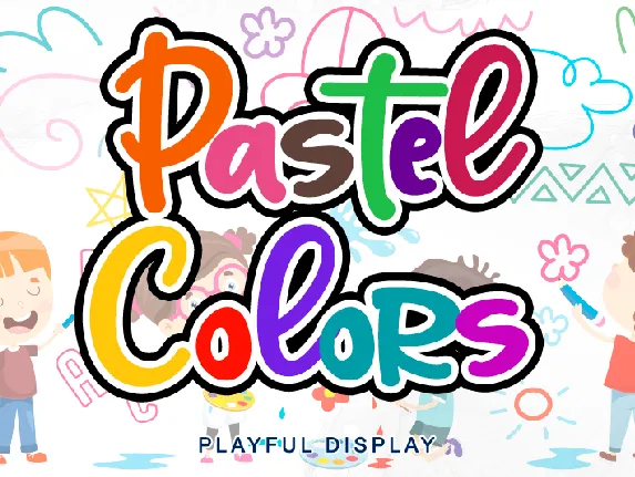 Pastel Colors font