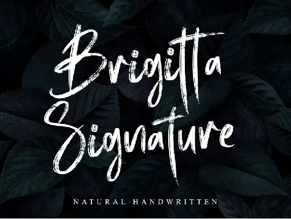 Brigitta Signature font