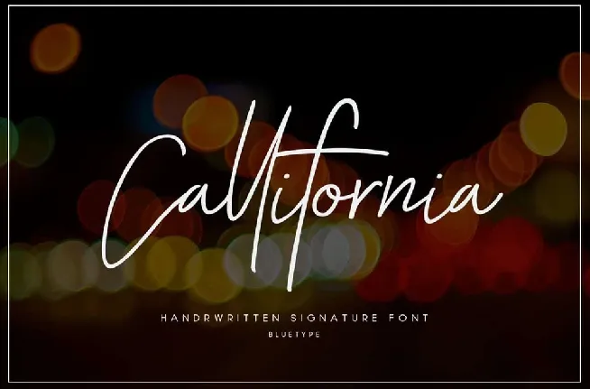 Callifornia font