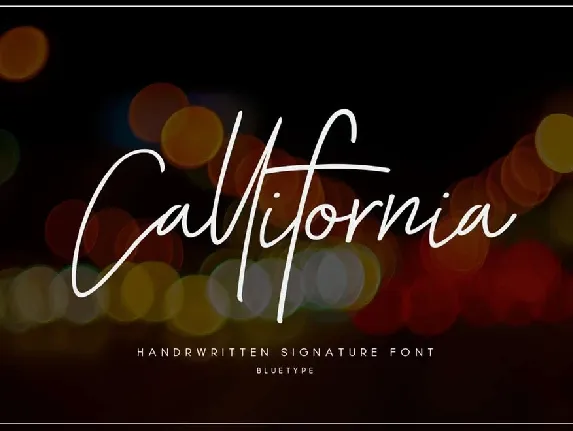 Callifornia font