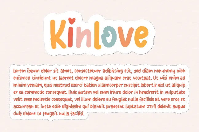 Kinlove font