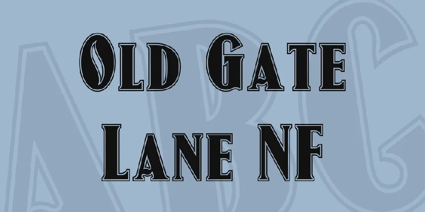 Old Gate Lane NF font