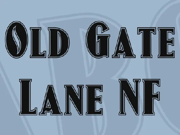 Old Gate Lane NF font