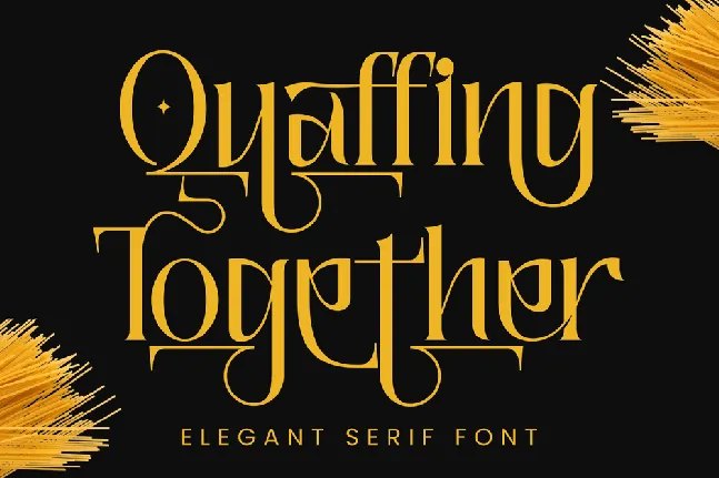 Quaffing Together font