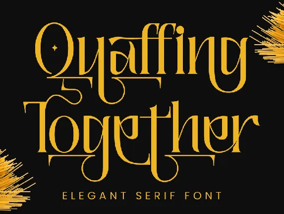 Quaffing Together font