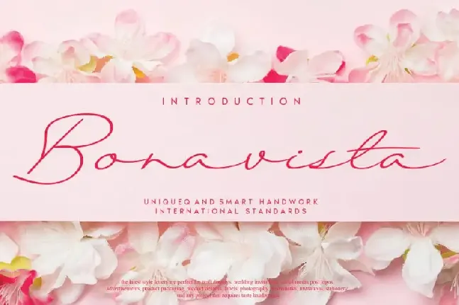 Bonavista Handwritten font