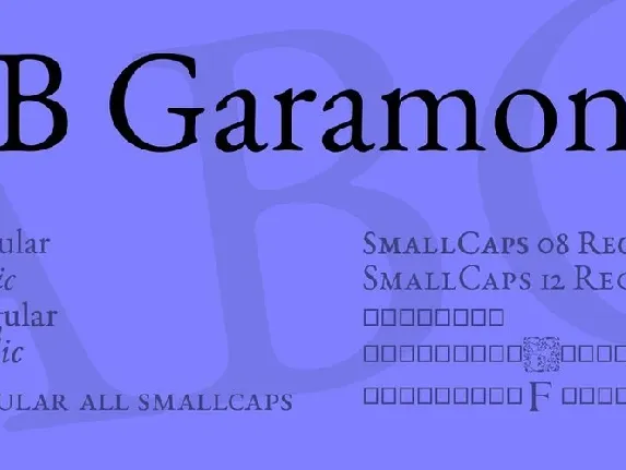 EB Garamond Family font