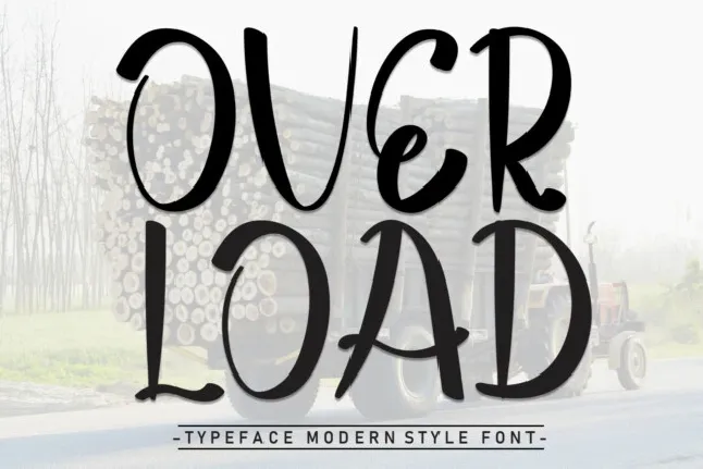 Over Load Display font