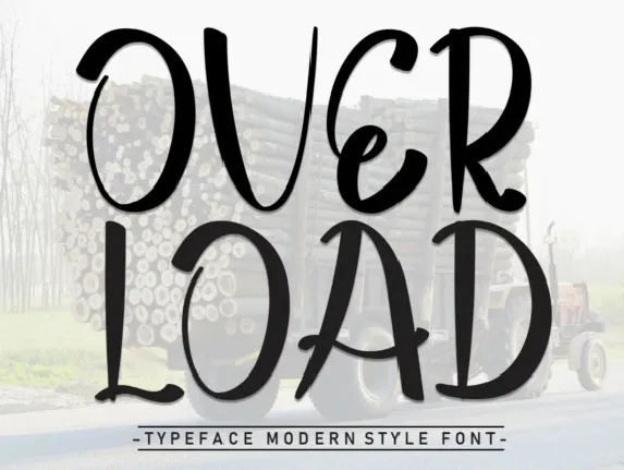 Over Load Display font