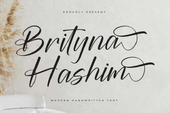 Brityna Hashim font