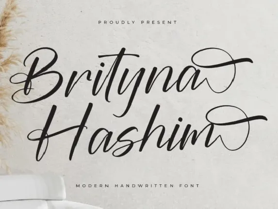 Brityna Hashim font