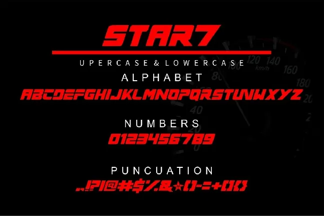 Star7 font