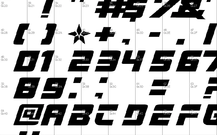 Star7 font