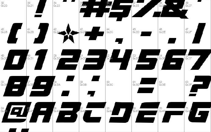 Star7 font