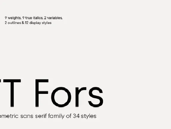 TT Fors Free font