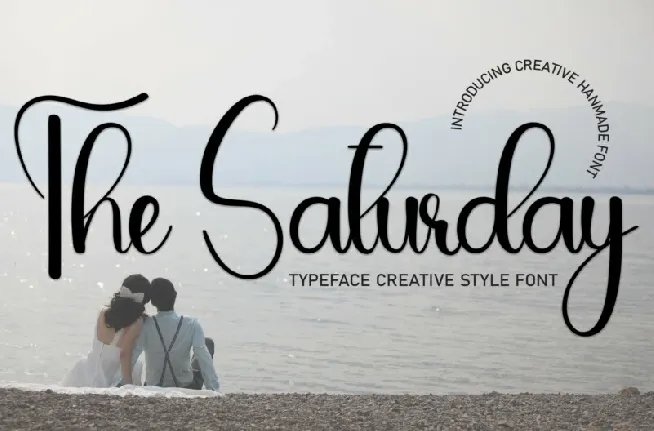 The Saturday Script font