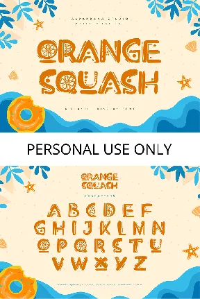 Orange Squash font